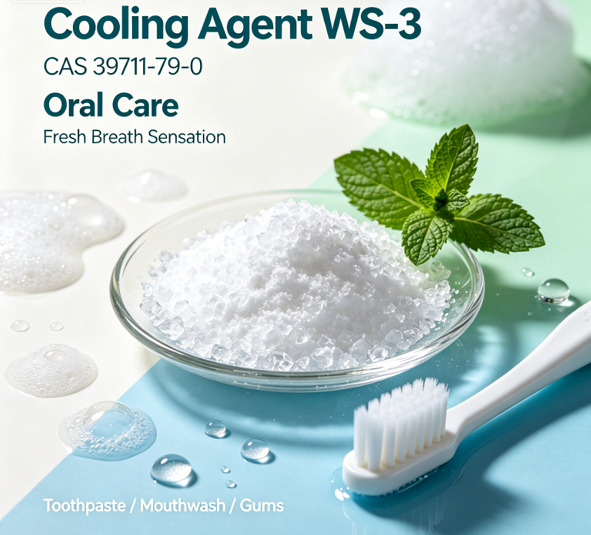 Cooling Agent WS-3 delivers clean, long-lasting mouth cooling for oral care, beverages and candy.