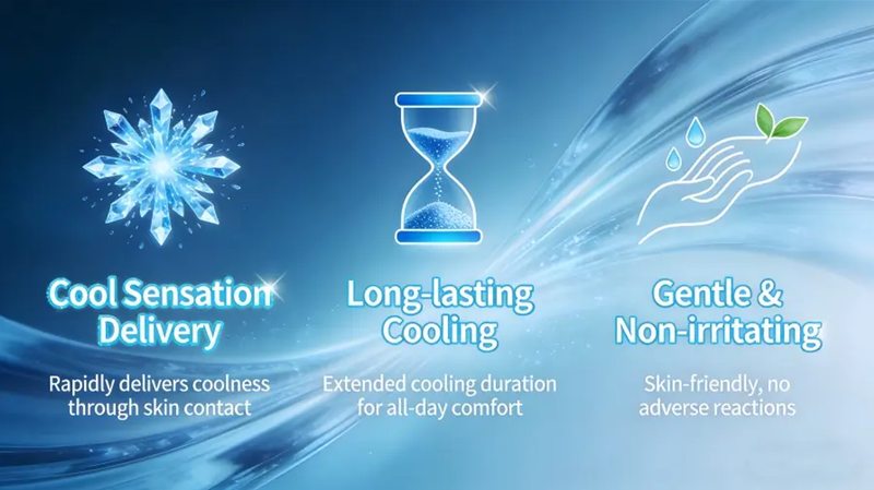 Cool sensation, long-lasting and gentle - cooling agents for face masks and skincare