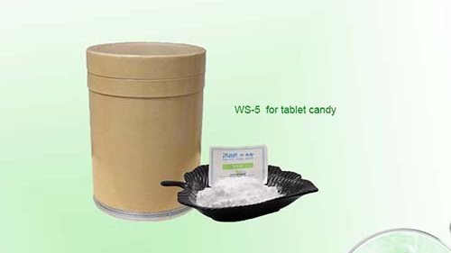 Cooling agent WS-5 in hard candy - heat-process stability to 200 degrees C